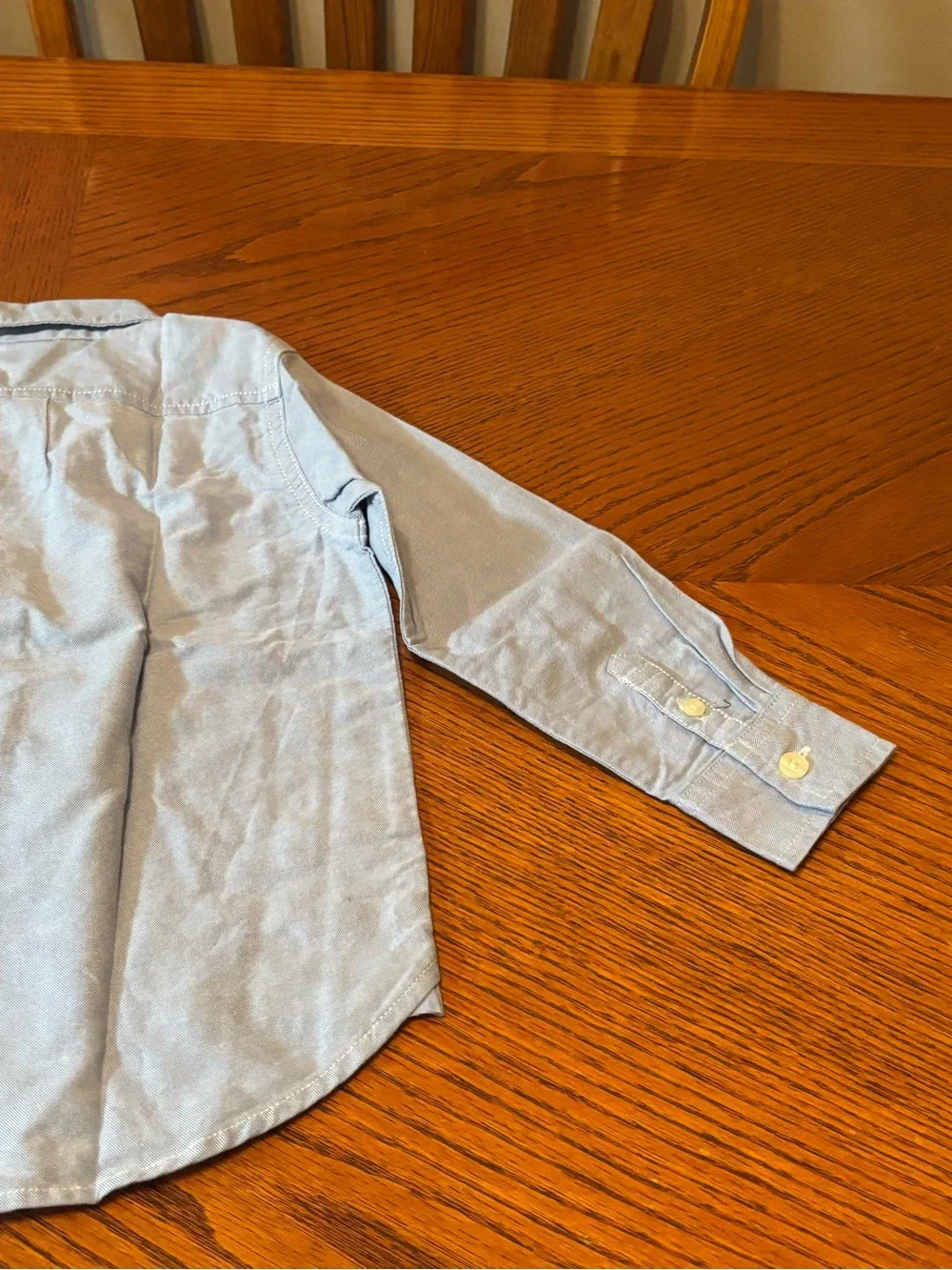 Baby Gap Toddler Boys 4 Years Light Blue Oxford Long Sleeve Button Down Shirt